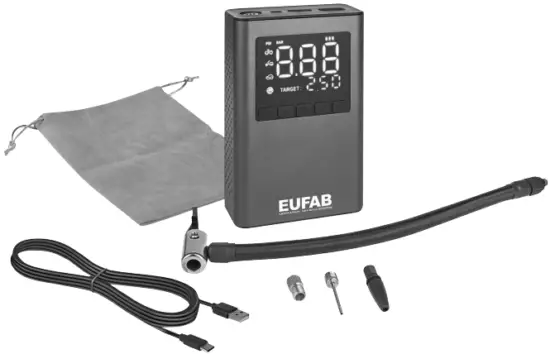 EUFAB 21083 Chargeable Mini Compressor