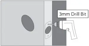 FIG 10 Remove bolt and drill two 3mm pilot holes.