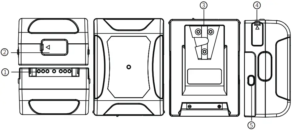 MOMAN Power 99 V mount Battery - appearance