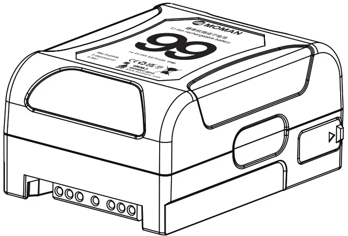 MOMAN Power 99 V mount Battery - cover