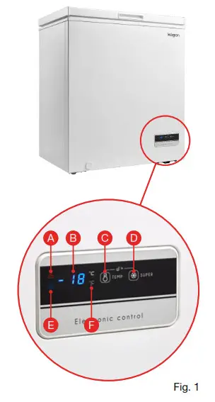 kogan 142L Chest Freezer Instruction--- Using Your Chest Freezer