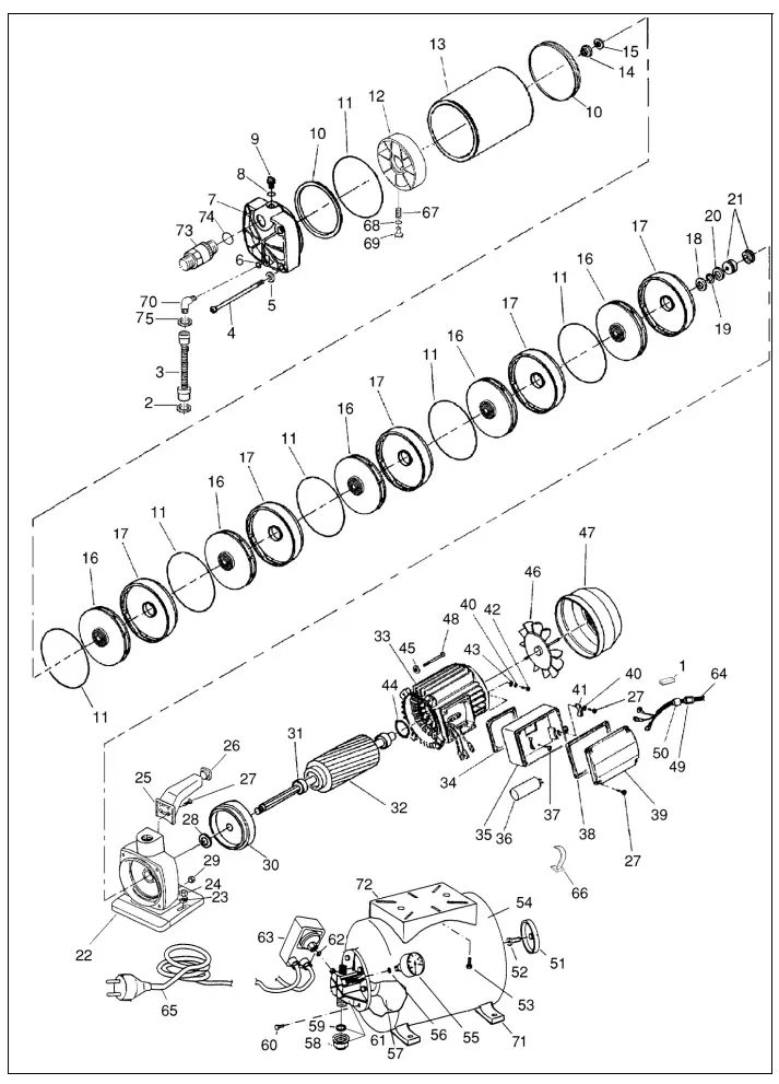 Clarke CBM250SS Booster Pump-fig5