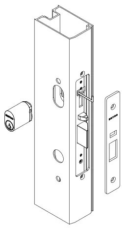 ENTRO A0400SSSM Narrow Stile Mortice Lock - FIT LOCK1