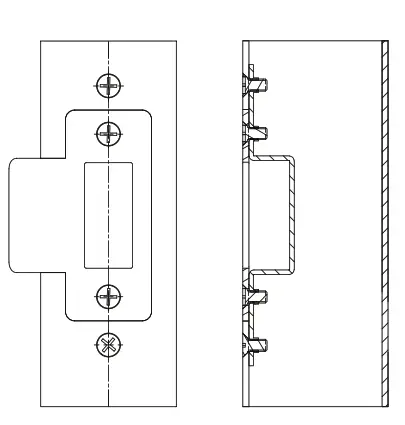 ENTRO A0400SSSM Narrow Stile Mortice Lock - FIT MOUNTING STRIKE