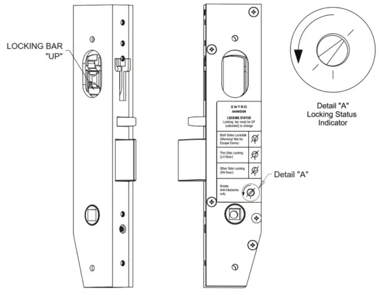 ENTRO A0400SSSM Narrow Stile Mortice Lock - LOCK