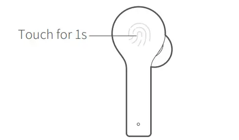 QCY AT X80R TWS Smart Earbuds - Power on