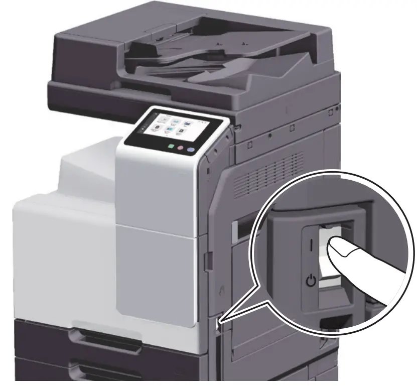Sindoh D330A Multi Function Peripherals Printer - Power Switch