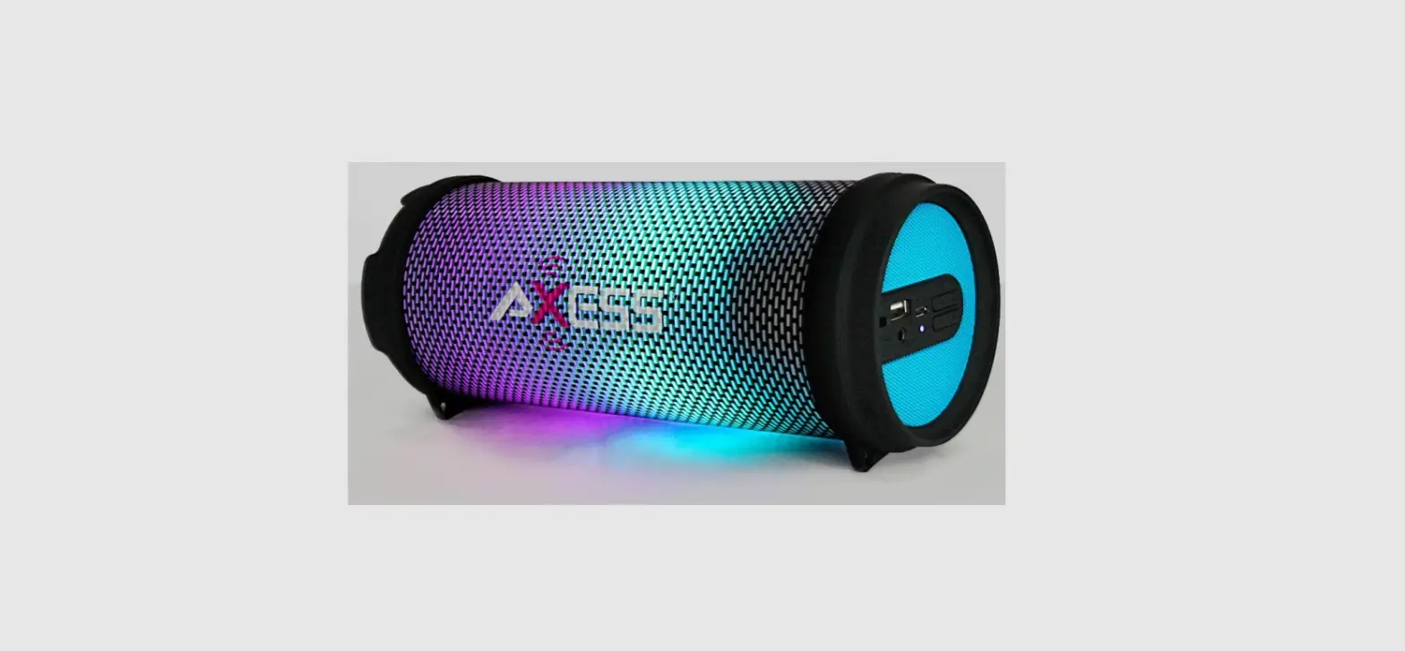 Mossloo M9012 Ipx7 Outdoor Bluetooth Speaker With Colorful Led Light Instruction Manual