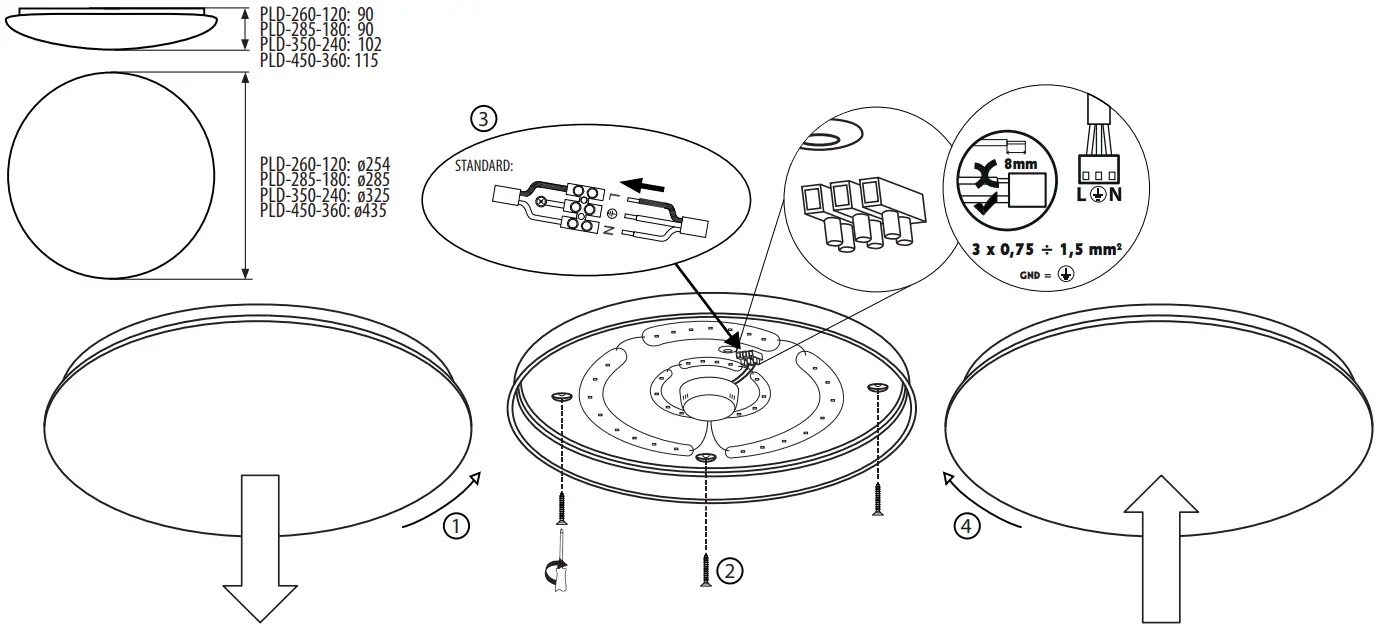 BEMKO C37 PLD 285 180 4K Tokar LED Ceiling Lamp - Overview