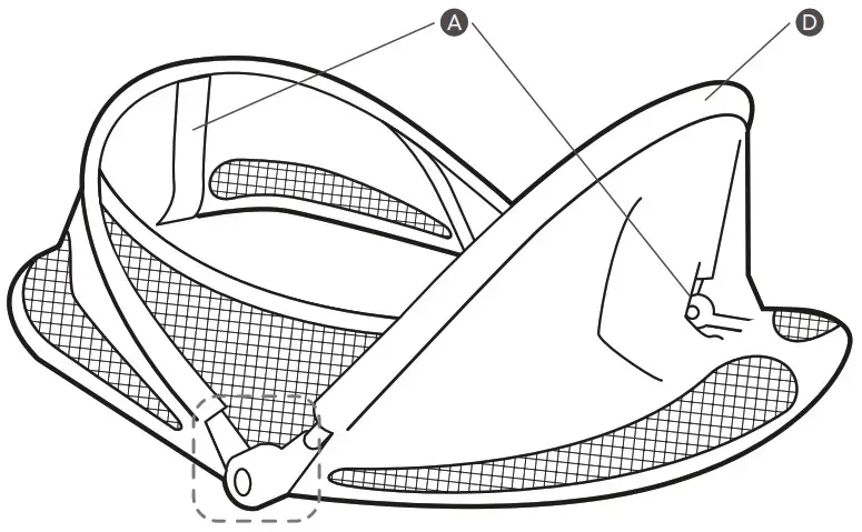 munchkin 64008 Fold n Go Brica Baby Travel Pod - INCLUDED PARTS