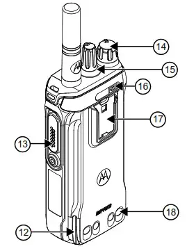 motorola R7 Portable Two Way Radios - Radio Controls 2