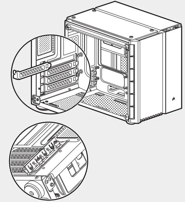 CORSAIR Crystal Series 280X - Installing PCI-e Cards
