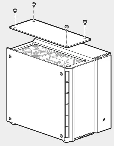 CORSAIR Crystal Series 280X - Removing Top Panel
