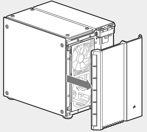 CORSAIR Crystal Series 280X - Removing the Front Bezel