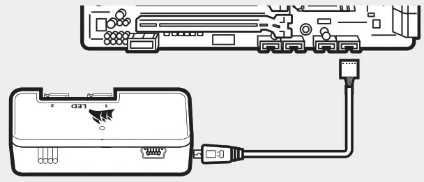 CORSAIR Crystal Series 280X - Using Lighting Node PRO (CRYSTAL 280X RGB only)
