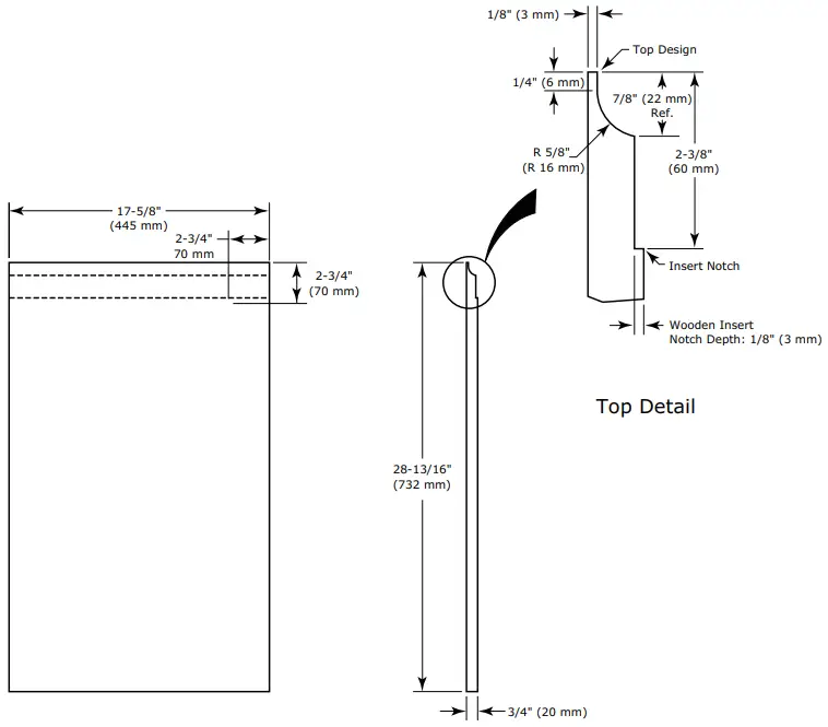 U-LINE 3036RR 36 Inch Solid Door Refrigerator-fig5