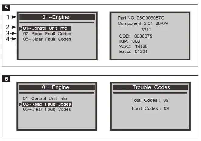 MEEC TOOLS 014144 Fault Code Reader - Product Overview 4