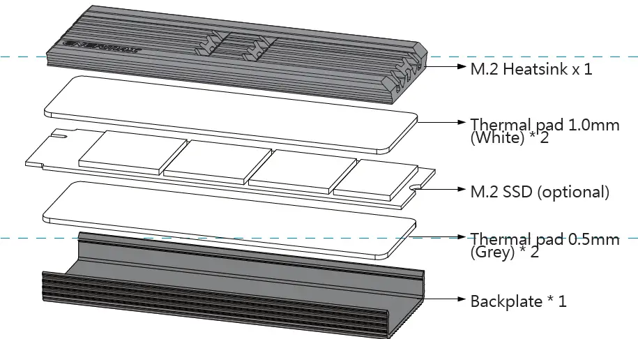 ENERMAX ESC001 M.2 Heatsink Red User FEATURED
