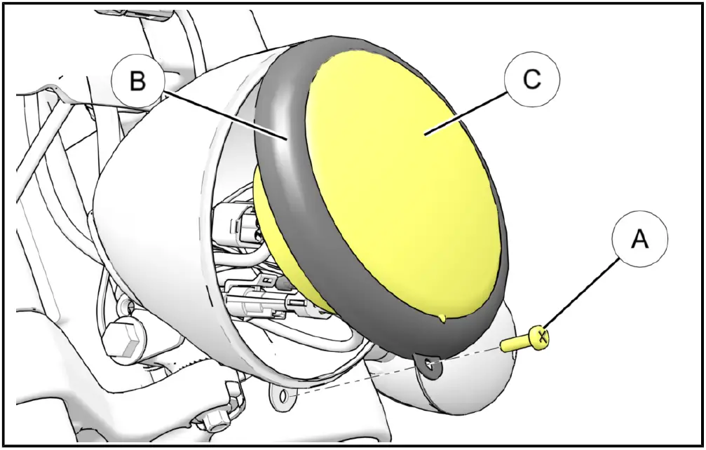 Indian MOTORCYCLE 2413862 LED Headlight Kit 03