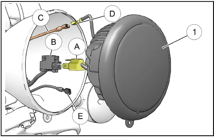 Indian MOTORCYCLE 2413862 LED Headlight Kit 09
