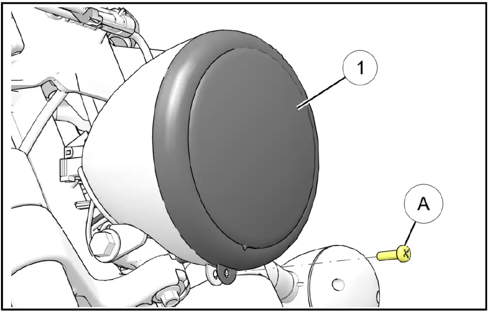 Indian MOTORCYCLE 2413862 LED Headlight Kit 11