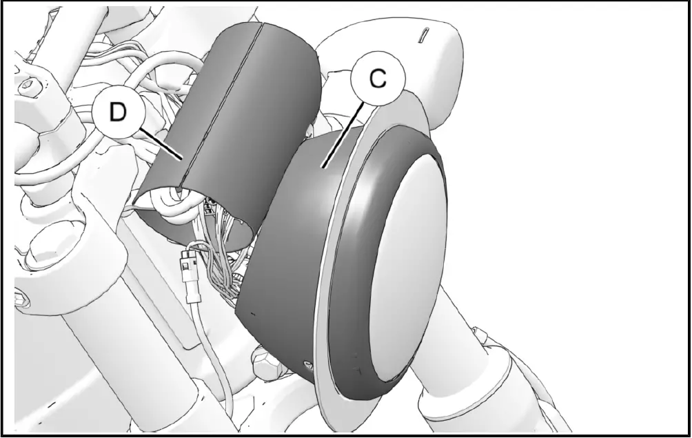 Indian MOTORCYCLE 2413862 LED Headlight Kit 13