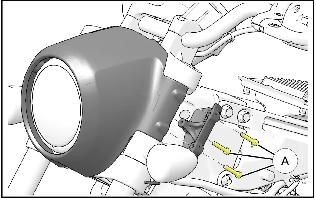 Indian MOTORCYCLE 2413862 LED Headlight Kit 14
