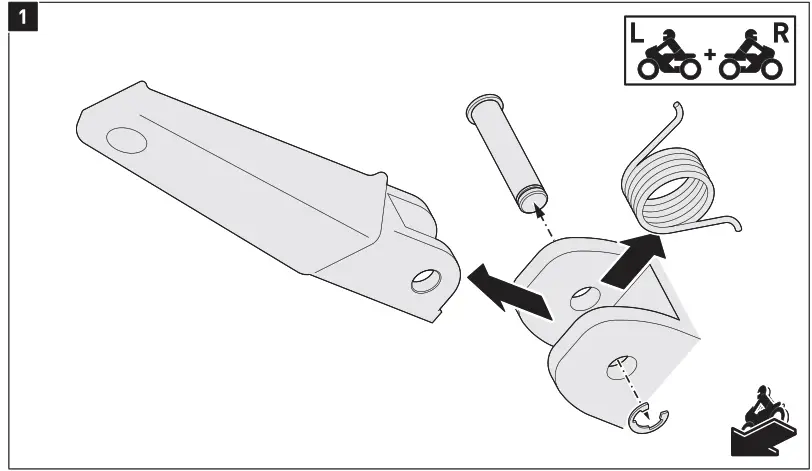 SW-MOTECH FRS.11.112.10103 EVO Footrest Kit - Fig 1