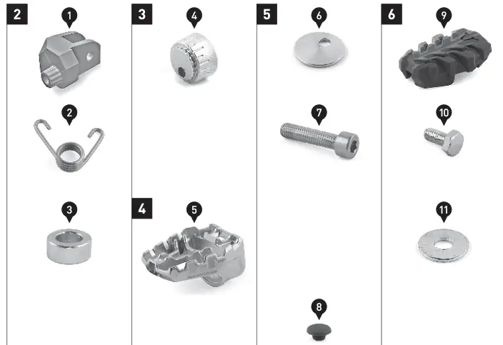 SW-MOTECH FRS.11.112.10103 EVO Footrest Kit - Fig