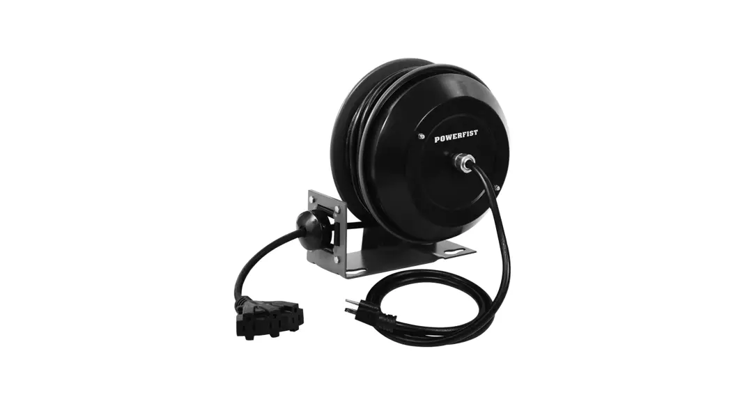 Power Fist 8986739 3 Outlet Steel Retractable Extension Cord Reel Instruction Manual