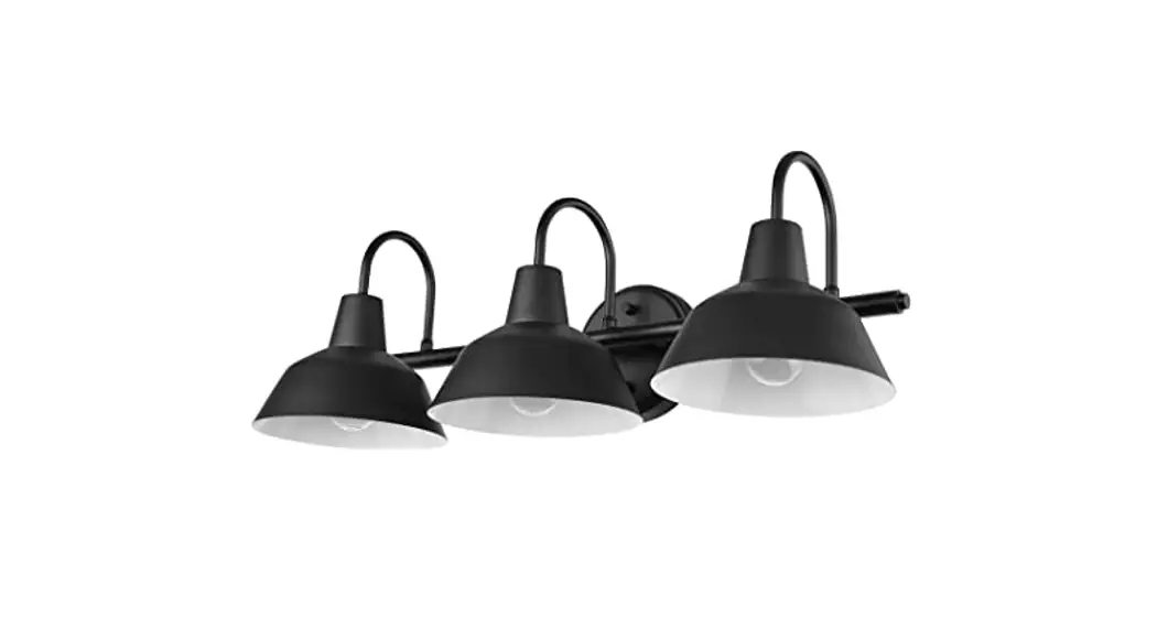 Globe 91002145 Gladstone 24 Inch 3-light Matte Black Vanity Light With Matte Gray Shade Instruction Manual Globe 91002145 Gladstone 24 Inch 3-light Matte Black Vanity Light With Matte Gray Shade Instruction Manual