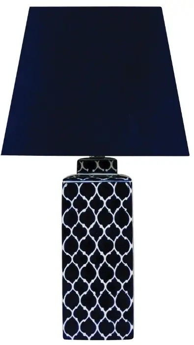 Lucci decor 261112 Batik 1 Light Square Table Lamp