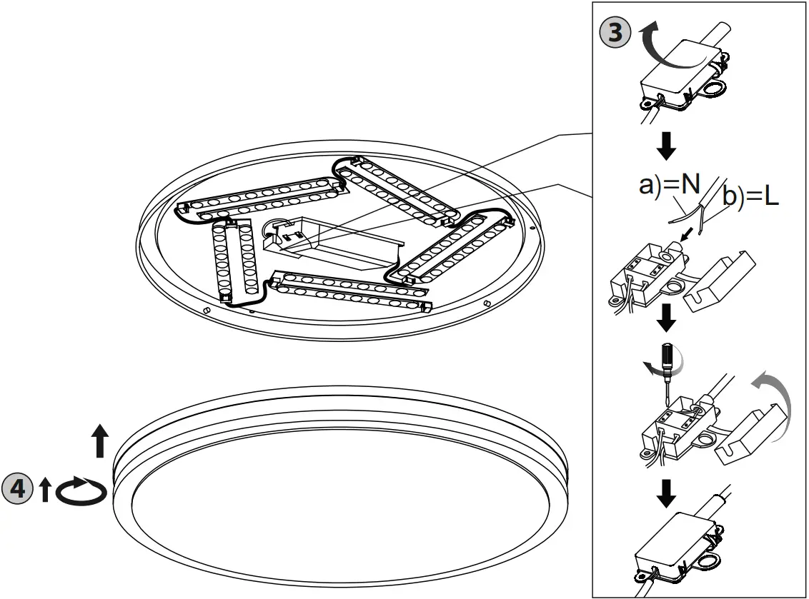 Paul Neuhaus Q-BENNO LED Ceiling Light B2