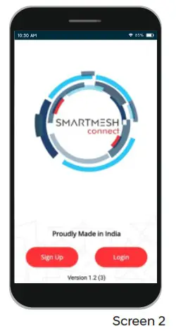 SMARTMESH Colors Ambiance Smart - Sign Up button