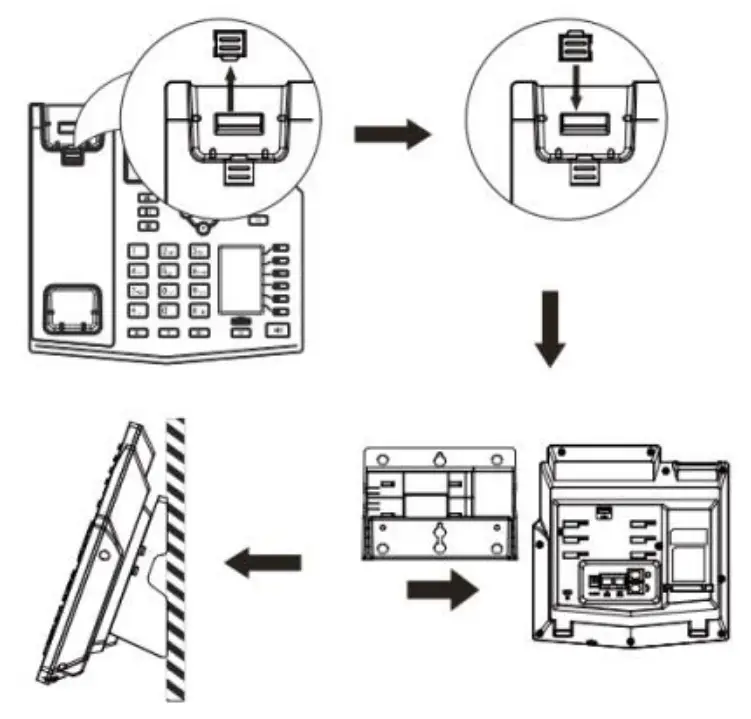 Fanvil X5U Desktop IP Phone - mounting