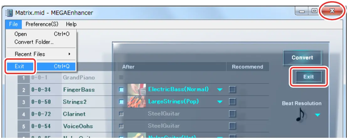 YAMAHA MEGAEnhancer Converts XG-GM Song Data 04