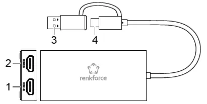 renkforce -2359416-USB-CTM-or-A-3.0-to-Dual-HDMI-Adapter-FIG-1