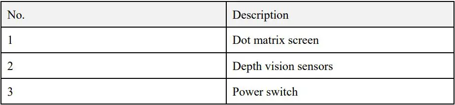 PUDU HolaBot 100 User Manual - Appearance & components