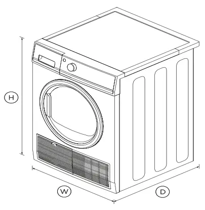 FISHER PAYKEL DH9060C1 Heat Pump Dryer, 9kg - Fig
