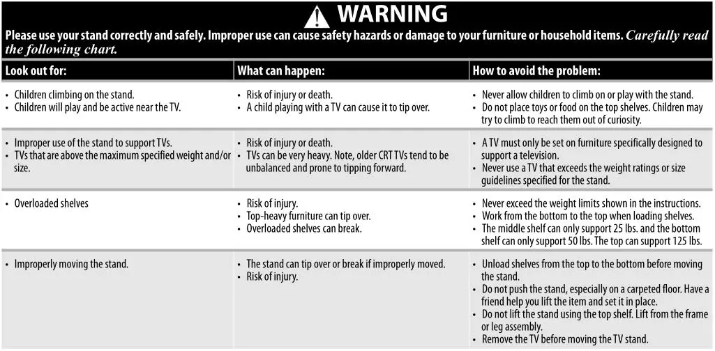 TV Stand NS-HWMG1663 - CARE AND MAINTENANCE