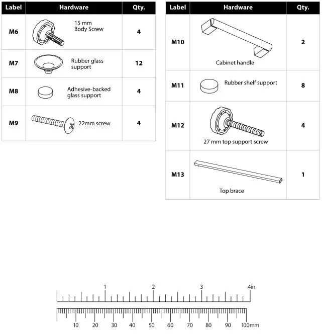 TV Stand NS-HWMG1663 - HARDWARE