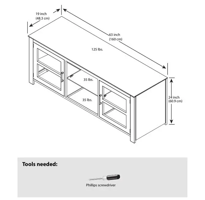 TV Stand NS-HWMG1663 - SPECIFICATIONS