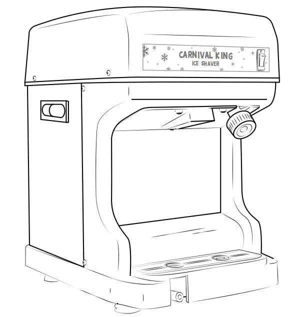 Carnival King 382ics250 Ice Shaver Machine User Manual