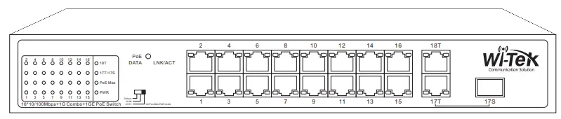 Wi Tek WI PS205H Economic PoE Switch-fig1