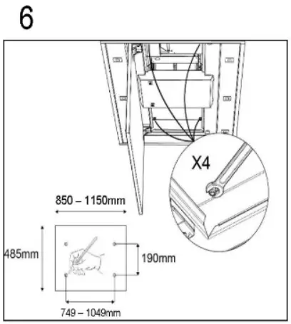 FORTE VERTICE36 Vertice Series 36 Inch Stainless Steel Convertible Contemporary Ceiling Mount Hood-fig9