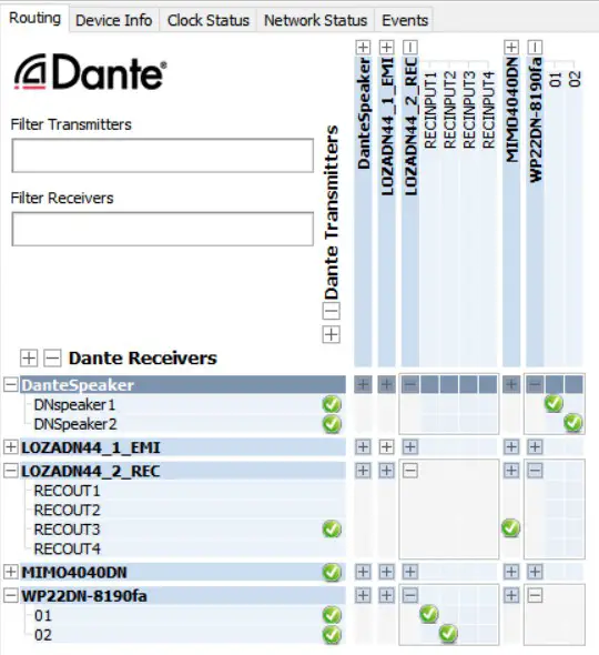 ecler WP22DN Dante Digital Audio Wall Panel Interface - SOFTWARE 3