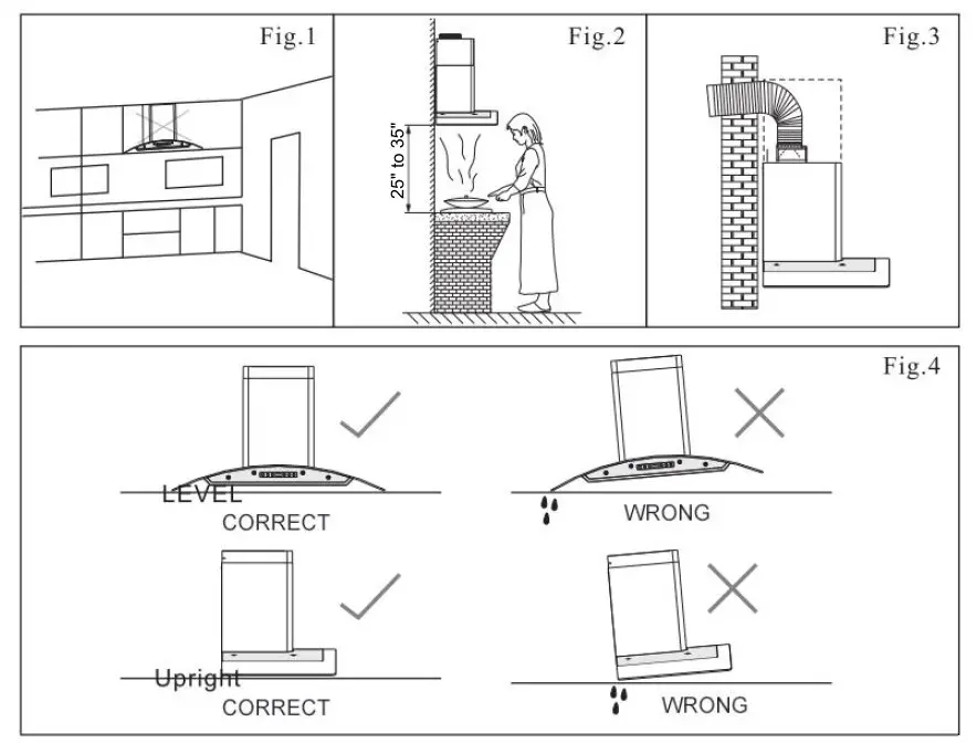 COSMO COS-668AS900 Wall Mount Range Hood User Manual - INSTALLATION REQUIREMENTS