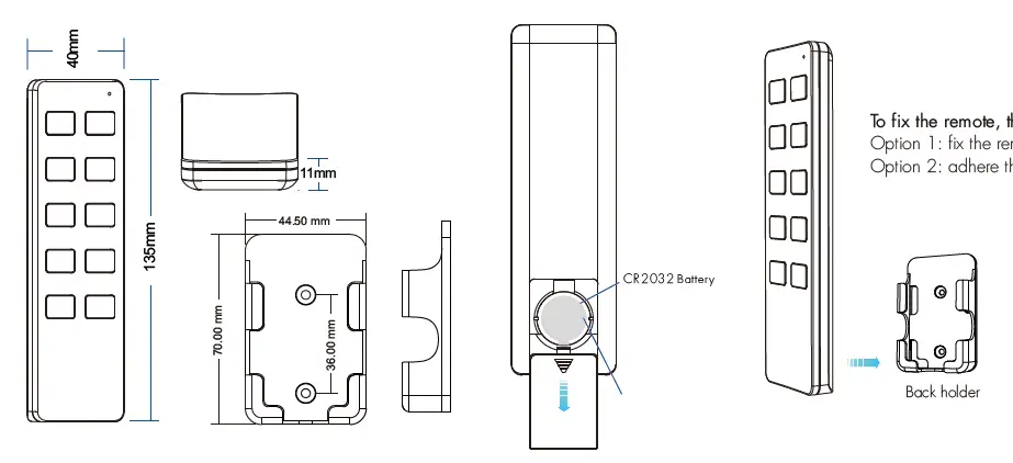 SAGE LU MEI R1 10-Key RF Remote Controller 1