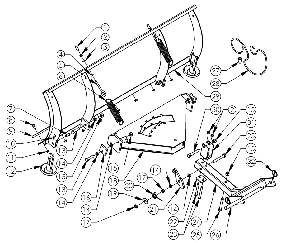 SWISHER Plow Blade 50- PLOW PARTS