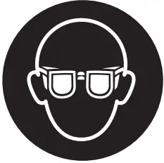 Wear safety goggles.